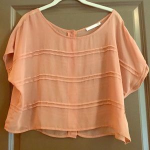 Lush Crop Top Shell in beige